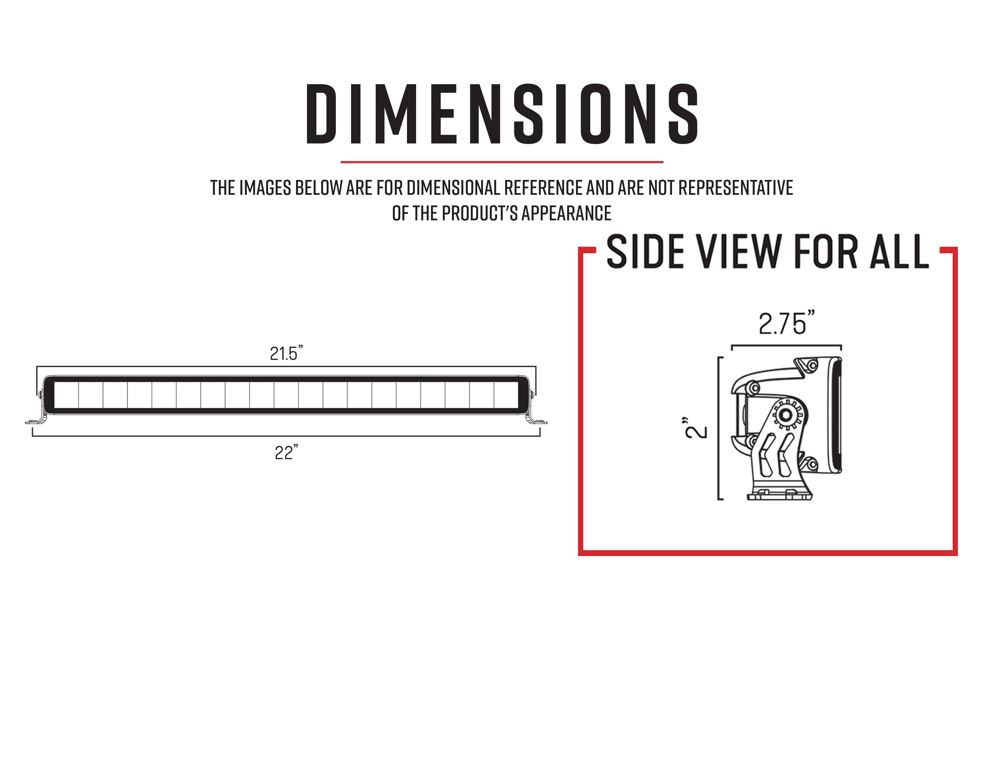 Hi-Lux 2.0 - Single Row 20" Light Bar, 10-10157
