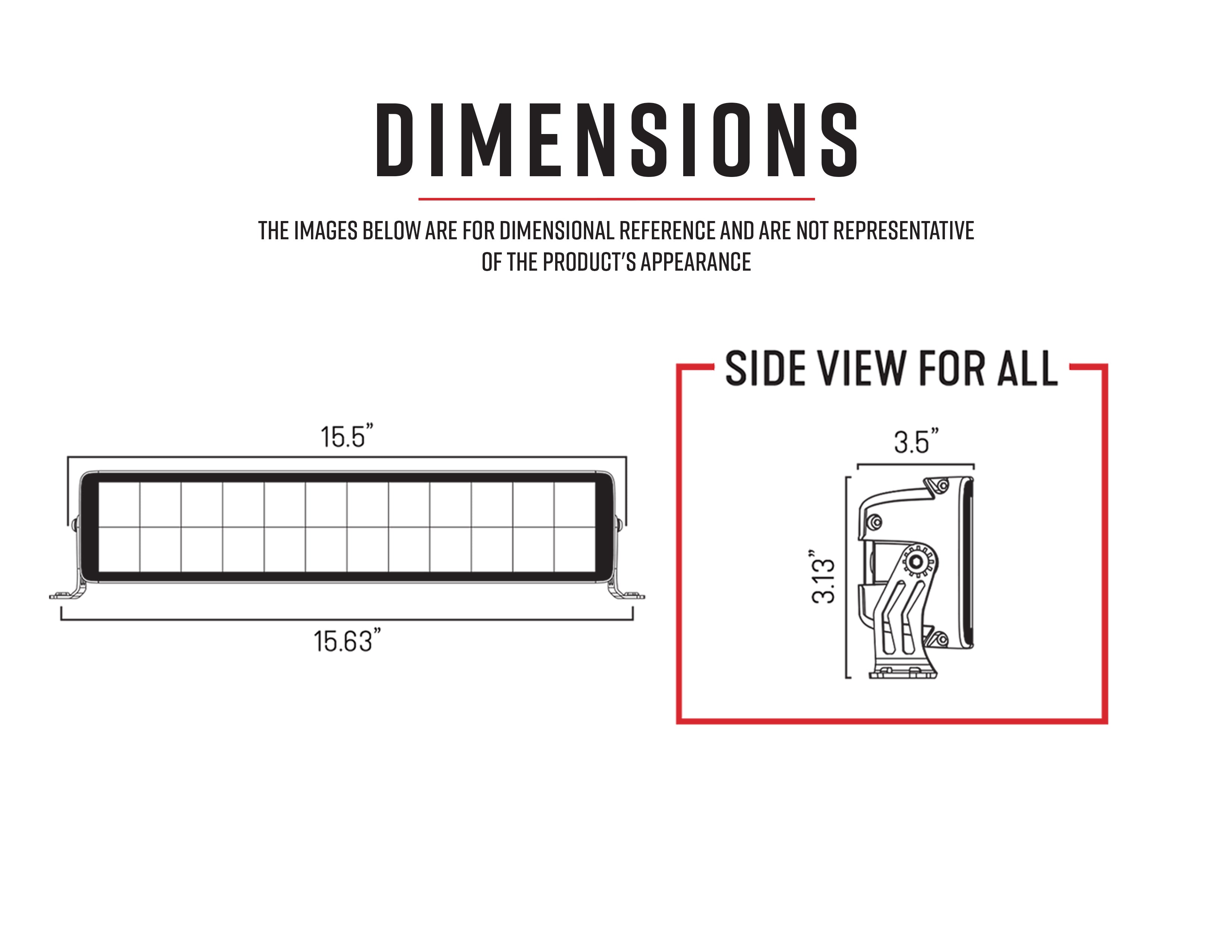 12" Dual Row LED Light Bar - DRC12, 10-10025