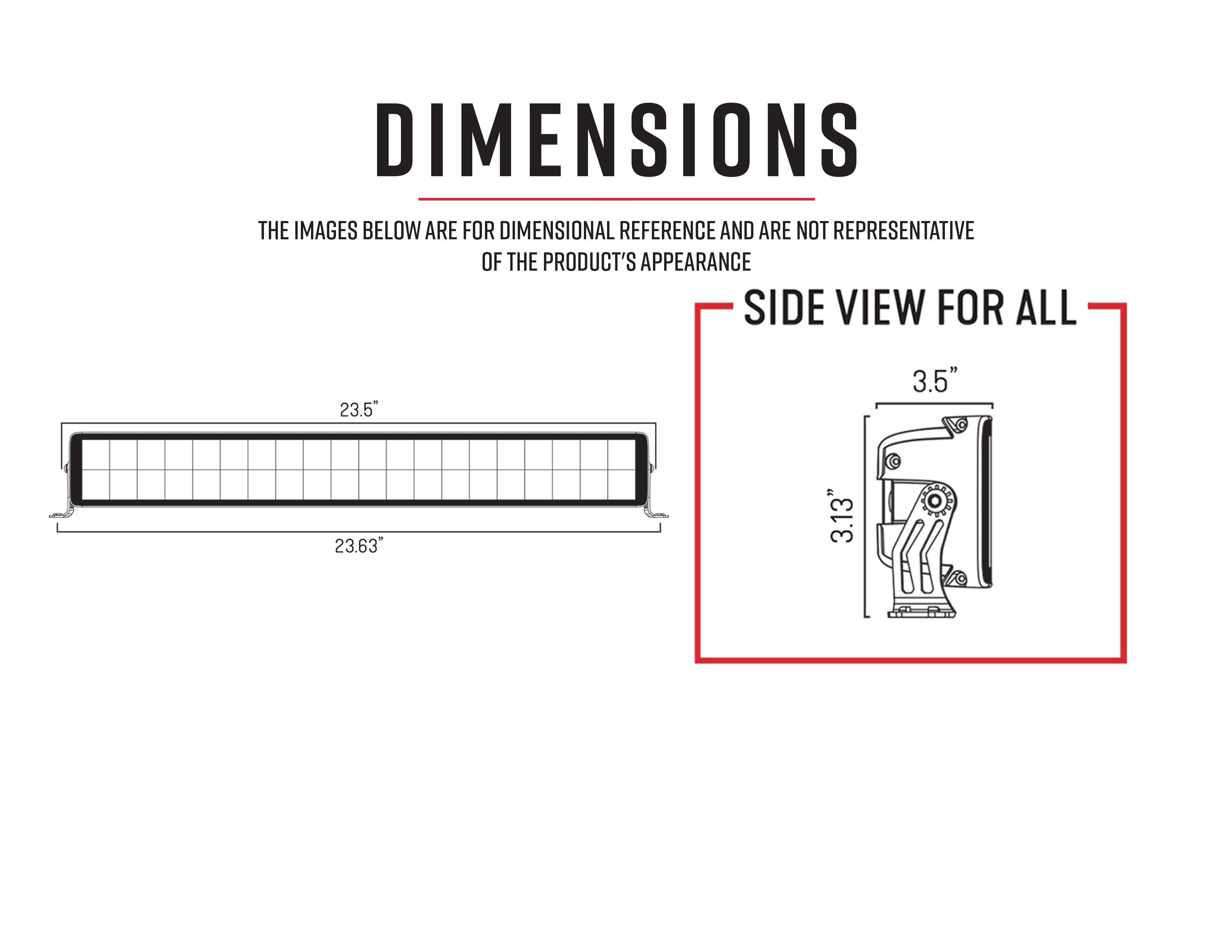 20" Dual Row LED Light Bar - DRC20, 10-10026 & 10-10038