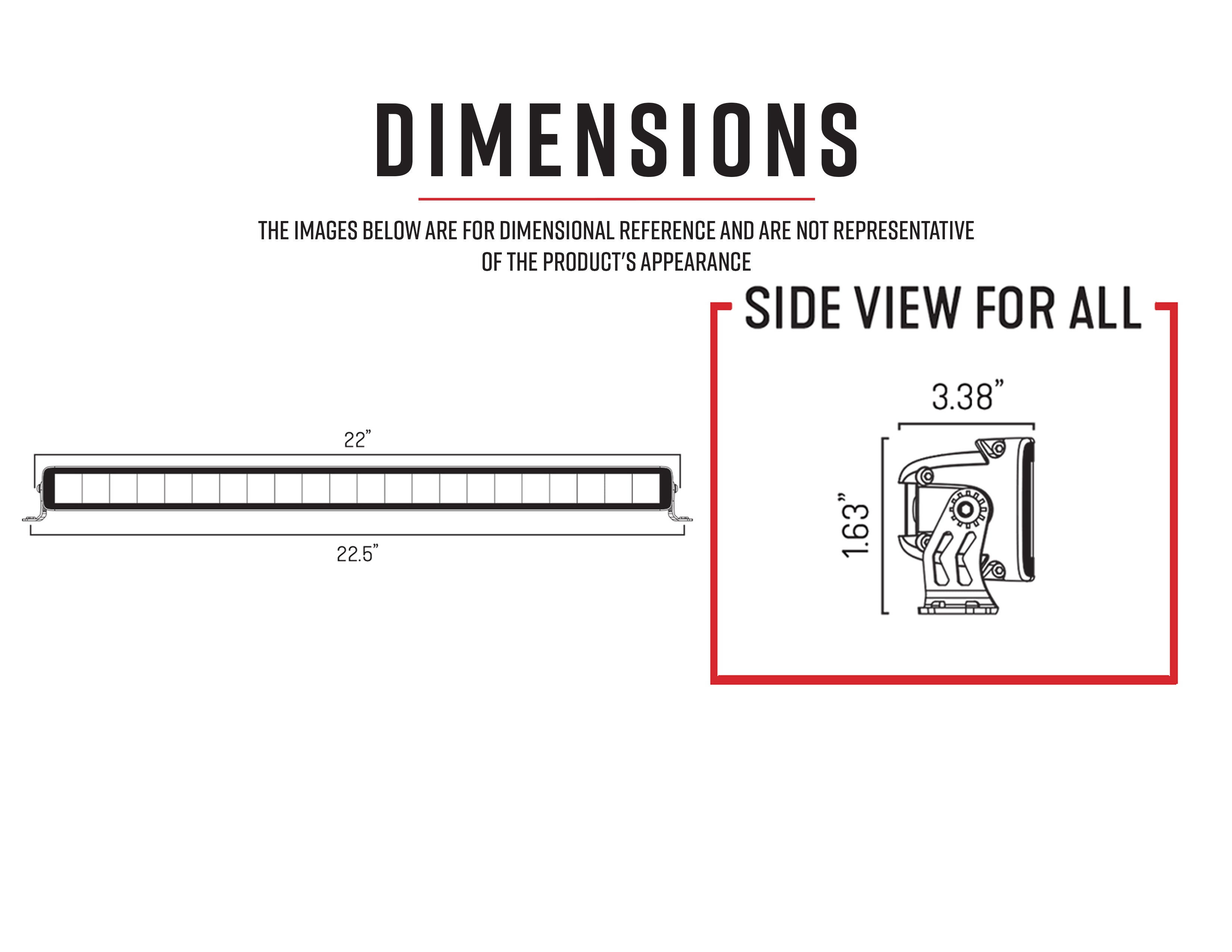 22" Single Row LED Light Bar - SRS22 10-10014