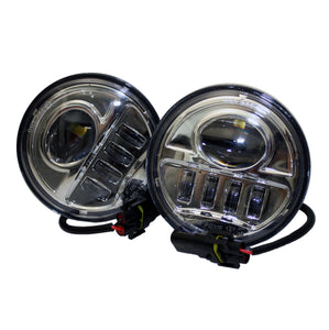 4.5" Motorcycle LED Headlights - PAIR